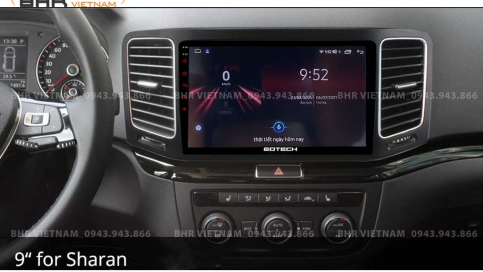 Màn hình DVD Android xe Volkswagen Sharan 2010 - nay | Gotech GT8 